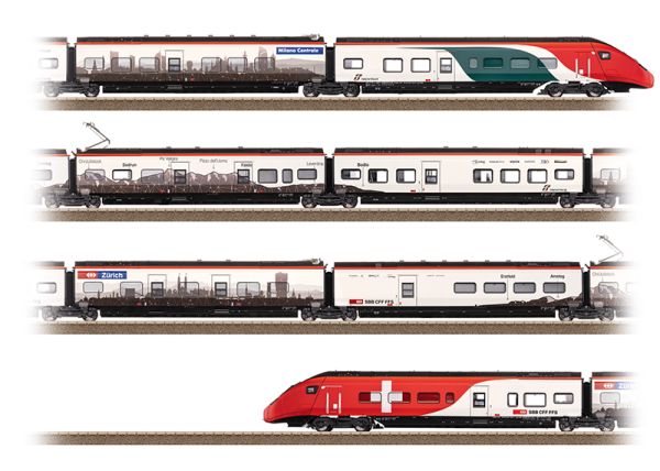 Class RABe 501 Giruno High-Speed Rail Car Train