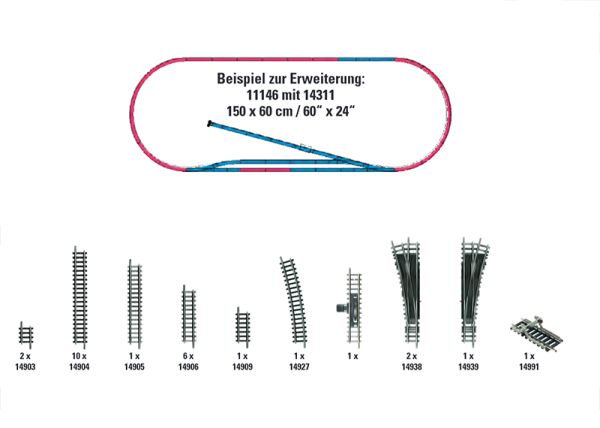 Gleis-Ergänzungs-Set H1