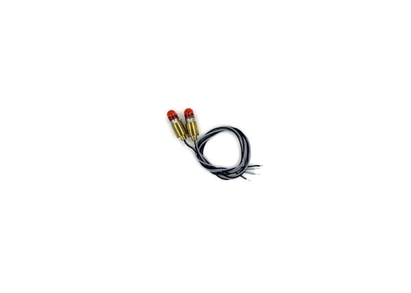 Glühbirne rot m. Fassung u.Kabel 2 St