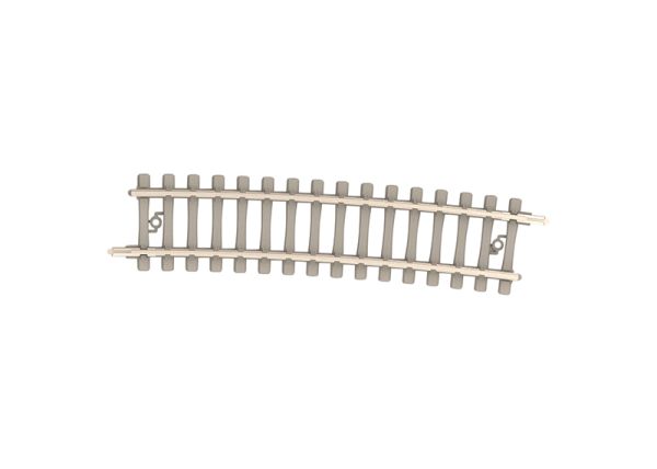 Minitrix Gebogenes Gleis mit Betonschwellen Radius 492,6 mm