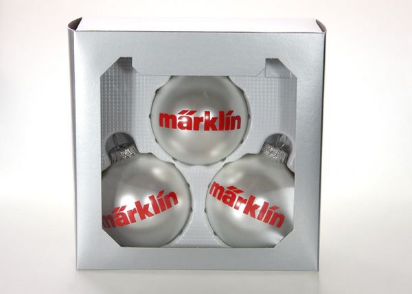 Weihnachtskugeln groß silber