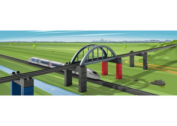 Märklin my world - Elevated Railroad Bridge Building Block Set