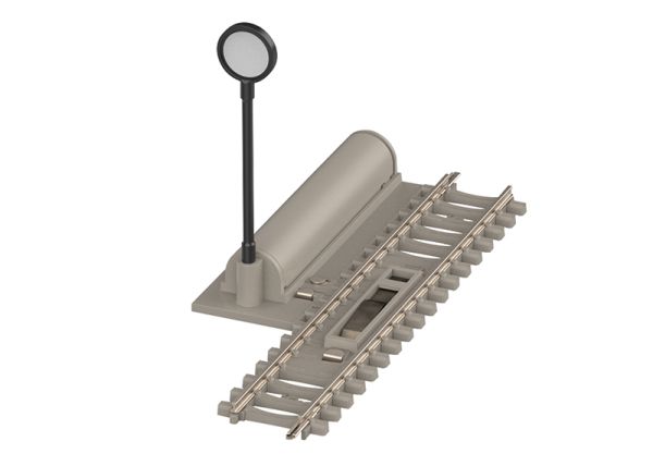Minitrix Entkupplungsgleis mit Betonschwellen Länge 76,3 mm