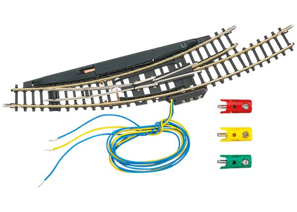 Märklin Elektromagnetische Bogenweiche links Radius 195 mm