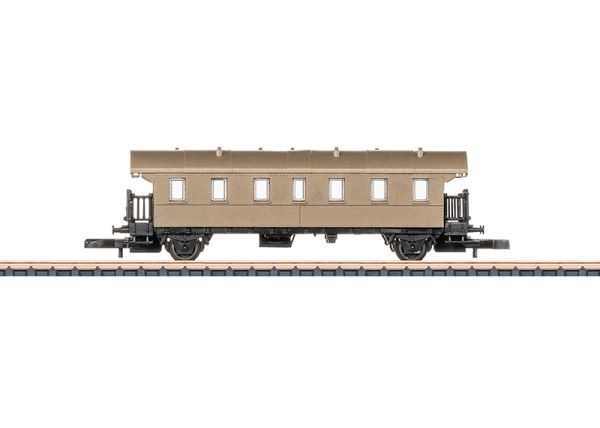 2-achsiger Personenwagen mit Echtbronze-Aufbau