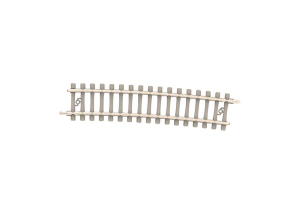Minitrix Gebogenes Gleis mit Betonschwellen Radius 526,2 mm