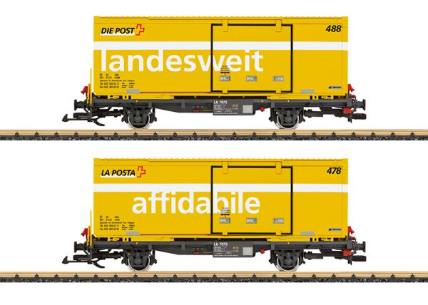 Post Containerwagen-Set RhB