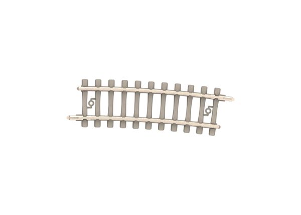 Minitrix Gebogenes Gleis mit Betonschwellen Radius 362,6 mm