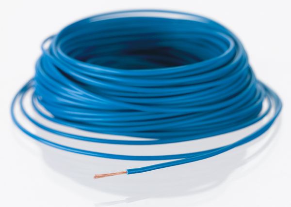 Kabel 1-adrig, 0,19 mm², 10 m (blau)