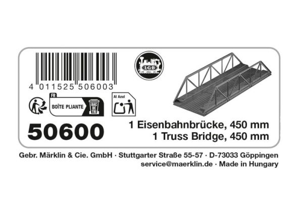 Eisenbahnbrücke, 450 mm