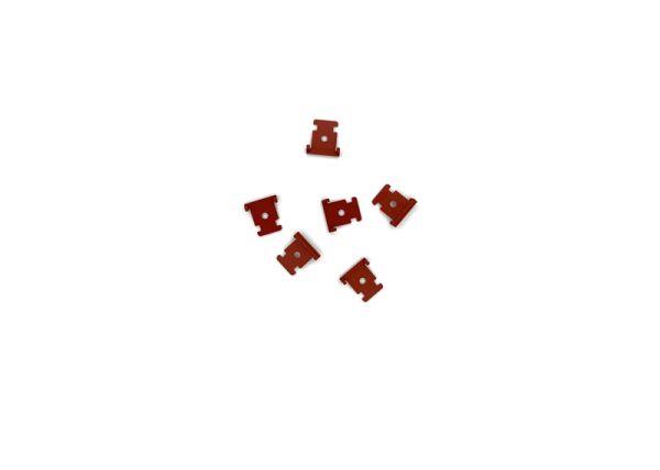 Halteplatte rot 6 St