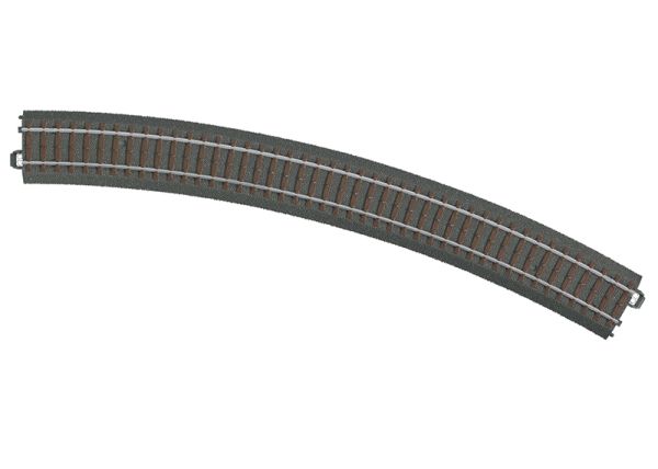 Märklin Gebogenes C-Gleis Radius R5 = 643,6 mm / 30°