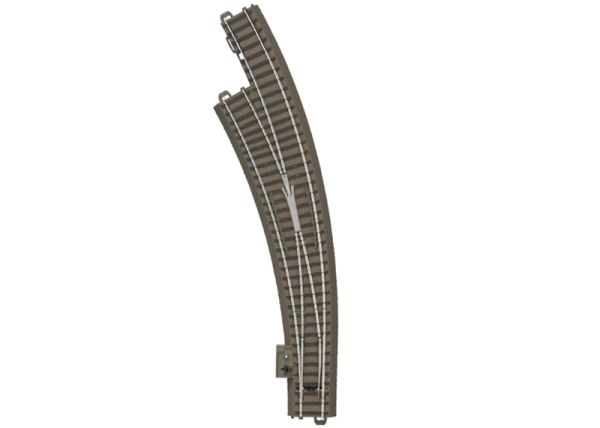 Trix H0 Left Curved Turnout Radius 515 mm / 20-1/4" / 30°