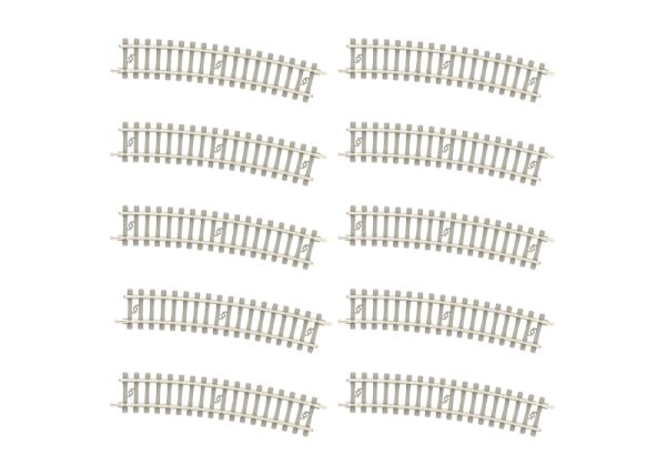 Minitrix - Gebogenes Gleis mit Betonschwellen ( R 2b, Code 60 )