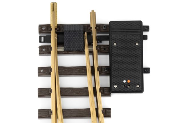 LGB Elektrische Weiche links Radius R3 22,5°