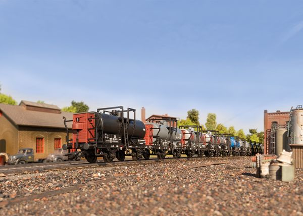 Display Kesselwagen mit zwei Radsätzen