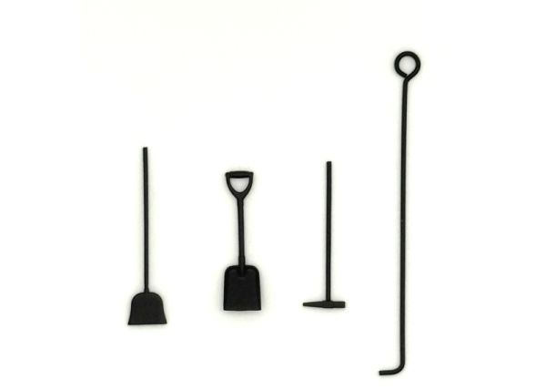 Hammer, Besen, Schaufel, Haken