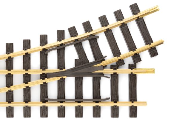 LGB Elektrische Weiche links Radius R3 22,5°