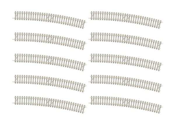 Minitrix Gebogenes Gleis mit Betonschwellen Radius 492,6 mm