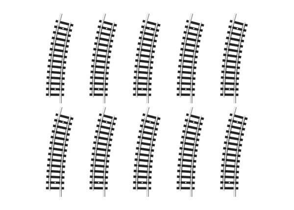 Minitrix Gebogenes Gleis Radius 261,8 mm
