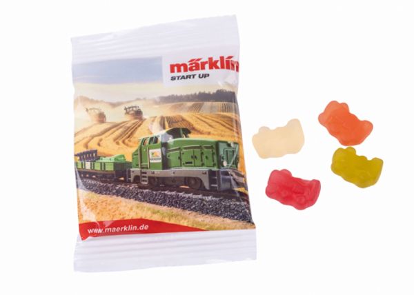 Fruit gums from Haribo in the shape of a locomotive