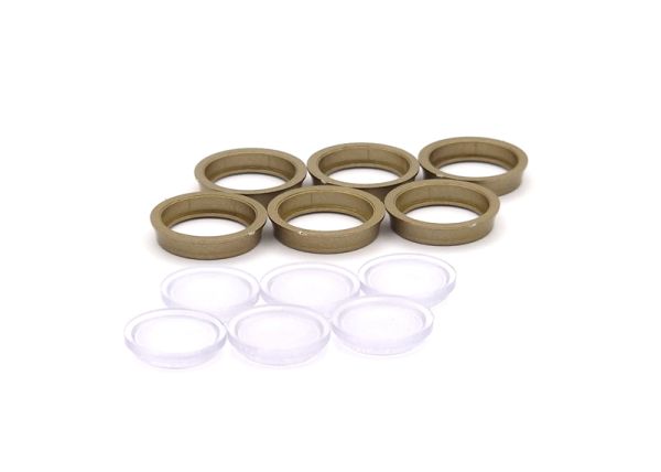 Laternenglas u. Ring(6 Stück)