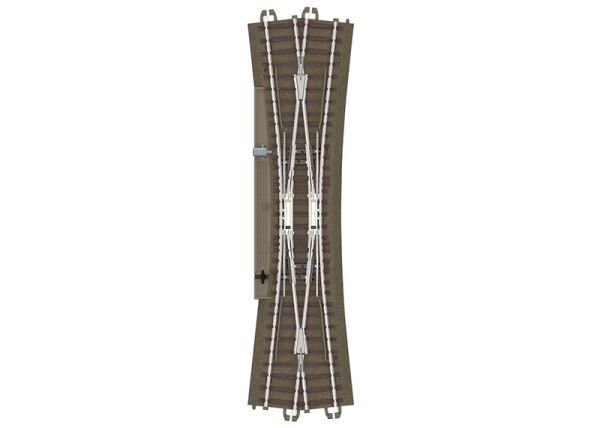 Trix H0 Schlanke Doppelkreuzungsweiche Länge 236,1 mm