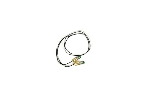 Light Bulb green with Socket +Wire 2x