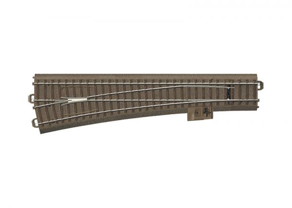 Trix H0 Schlanke Weiche links Länge 236,1 mm / Zweiggleisradius 1.114,6 mm