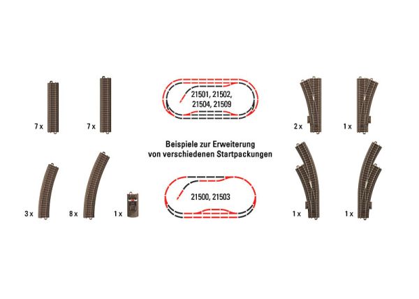 Trix Großes Gleis-Ergänzungs-Set