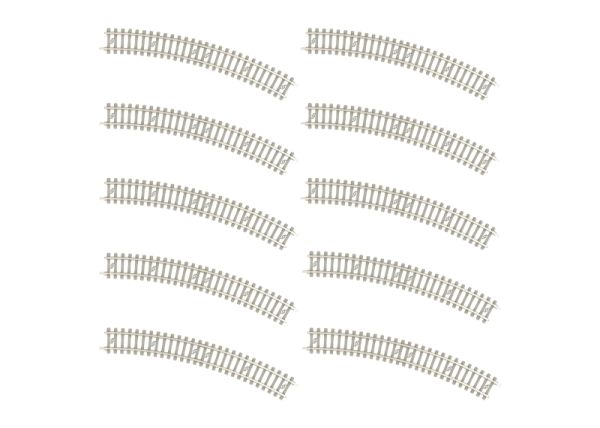 Minitrix Gebogenes Gleis mit Betonschwellen Radius 228,2 mm