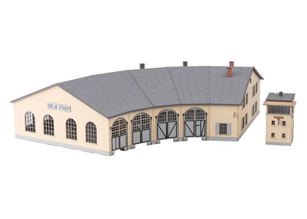Bausatz Ring-Lokschuppen "Selb" und Stellwerk "Selb-Stadt"