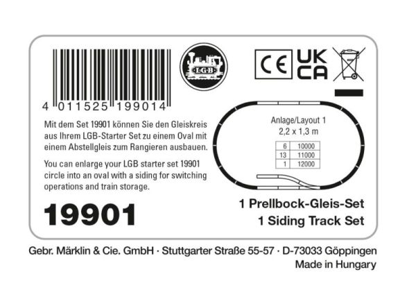 Prellbock-Gleis-Set