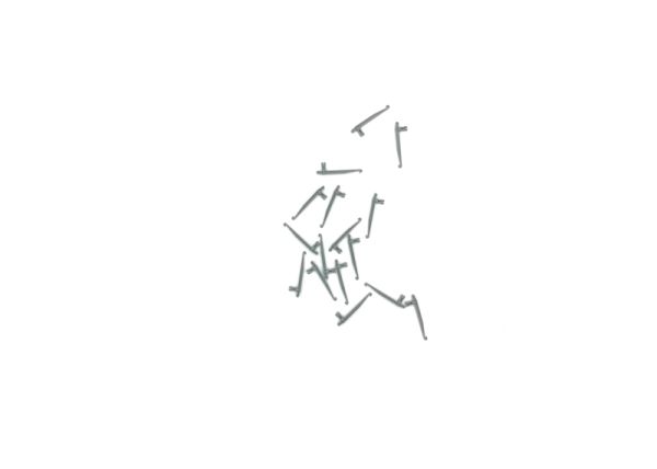 Drehrunge grau (16 St)