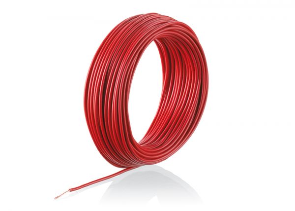 Kabel 1-adrig, 0,19 mm², 10 m (rot)