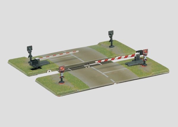 Railroad Grade Crossing with Half Gates