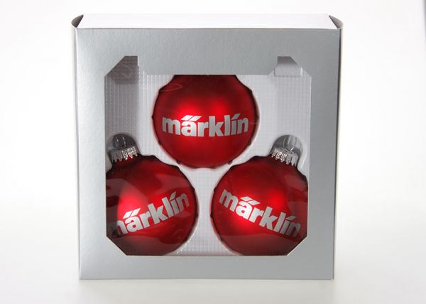 Weihnachtskugeln groß rot